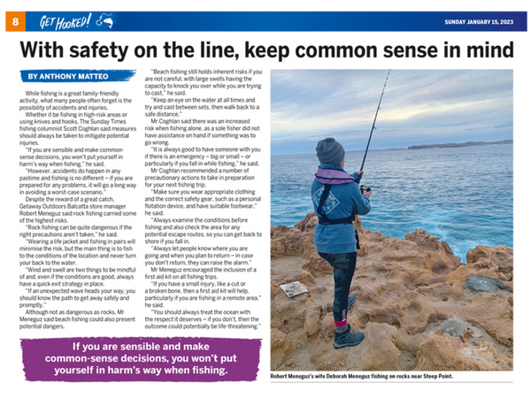 GET HOOKED: With Safety on the line, keep common sense in mind!
