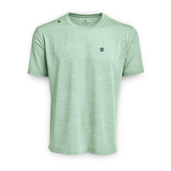 Scales Iconic Active Performance Short Sleeve Tee - Mangrove Heather
