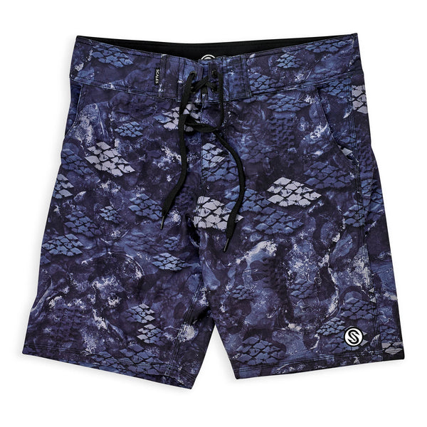 Scales Camo First Mates Boardshorts - Black