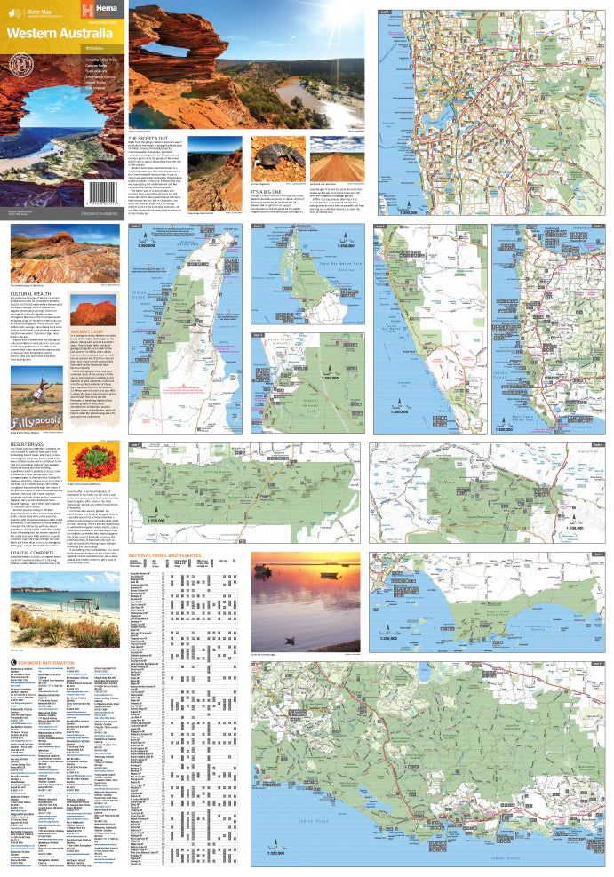 Hema Maps State Map - Western Australia