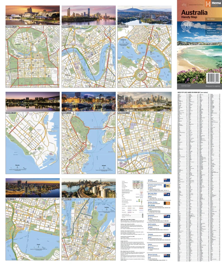Hema Maps Australia Handy Map