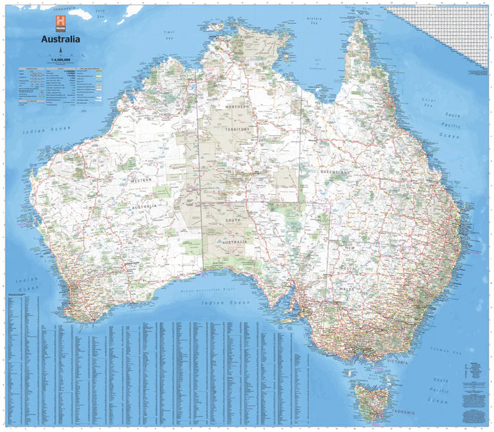 Hema Maps Australia Large Map