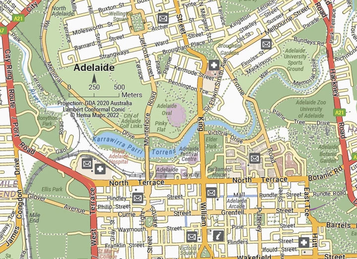 Hema Maps Australia Handy Map