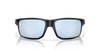 Oakley Gibson XL Sunglasses - Prism Deep Water Polarized Lenses with Matte Black Frame