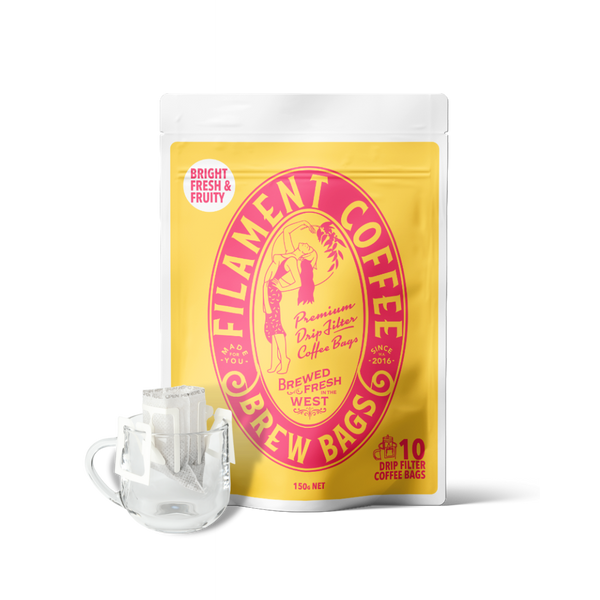 Filament Coffee Brew Bags - Bright Fresh & Fruity (150g | 10 Drip Filter Bags)