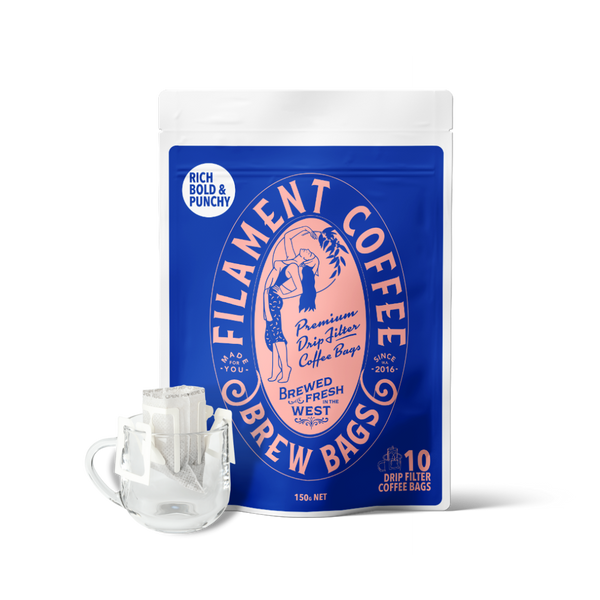 Filament Coffee Brew Bags - Rich Bold & Punchy (150g | 10 Drip Filter Bags)