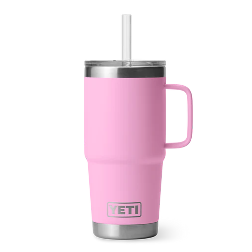Yeti Rambler 25oz (739ml) Straw Mug - Power Pink