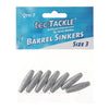 Jarvis Walker Tec Tackle Barrel Sinkers - Size 3 (7 Pack)