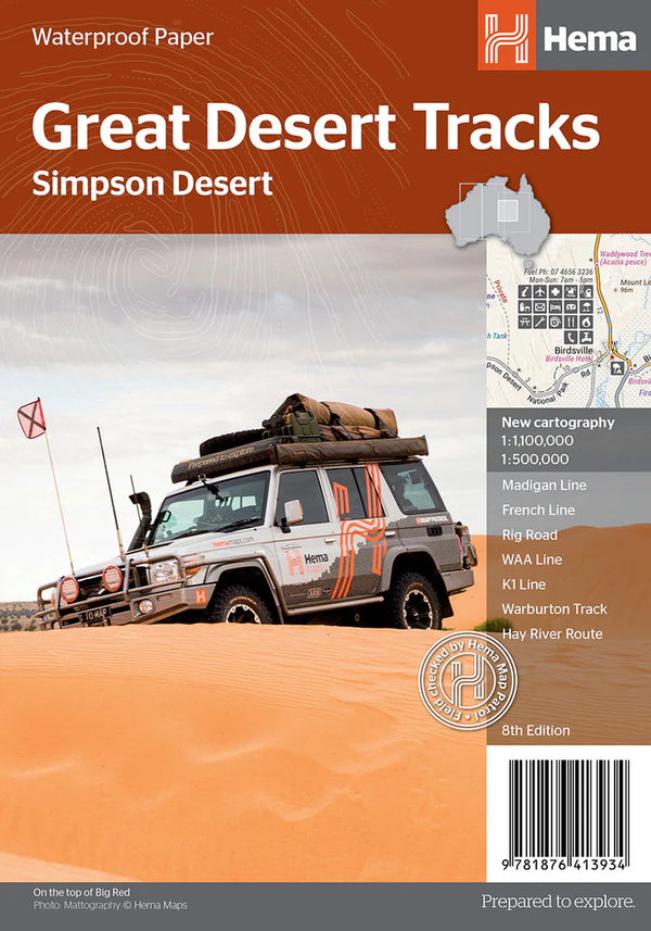 Hema Maps Great Desert Tracks - Simpson Desert
