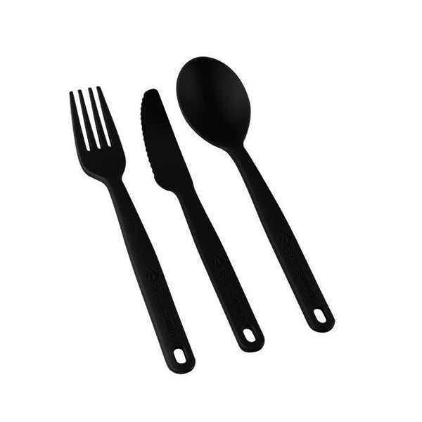 Sea To Summit Camp Cutlery Set - 3 Pieces - Charcoal