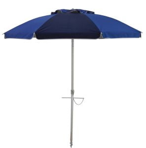 Beachkit Fiesta 185cm Beach Umbrella - Royal/Navy