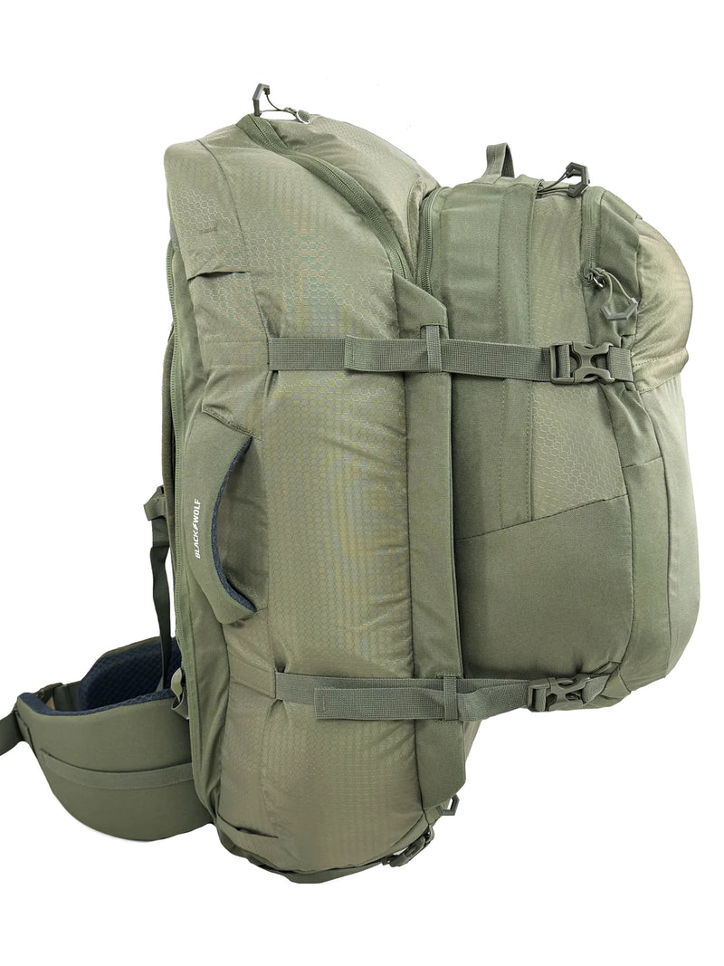BlackWolf Grand Teton II 75 Travel Backpack - Moss Green