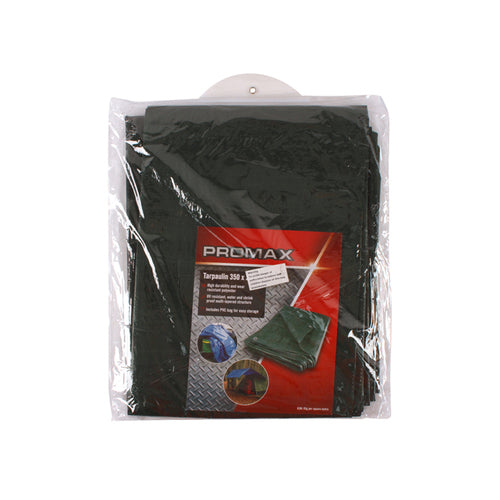 ProMax Tarpaulin with PVC Bag (350x285cm) - Dark Green