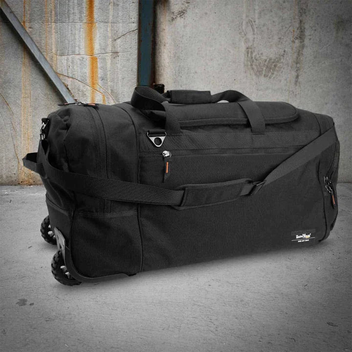 Rugged Xtremes 90L Canvas Wheeled Gear Bag - Black