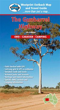 Hema Maps Westprint Outback Map and Travel Guide - The Gunbarrel Highway Map
