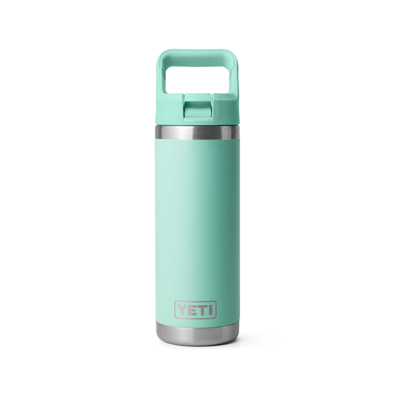 Yeti Rambler 18oz Straw Bottle with Colour-matched Straw Cap (532ml) - Variety of Colours Available