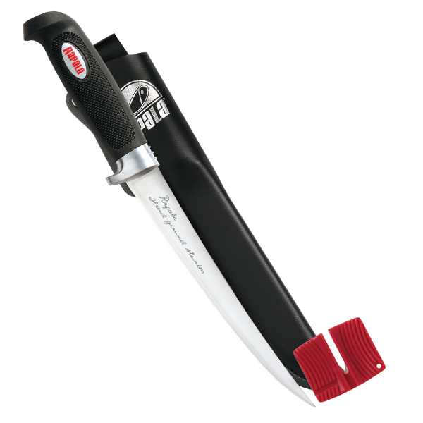 Rapala 9" Soft Grip Fillet Knife With Sharpener