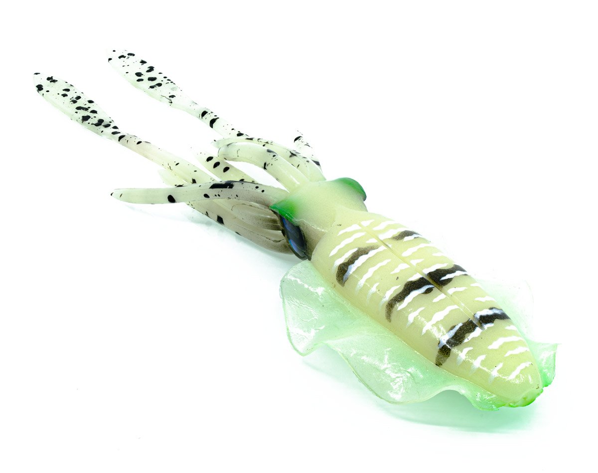 chasebaits the ultimate squid fishing lure Chasebaits Ultimate Squid Lure 300mm Glow