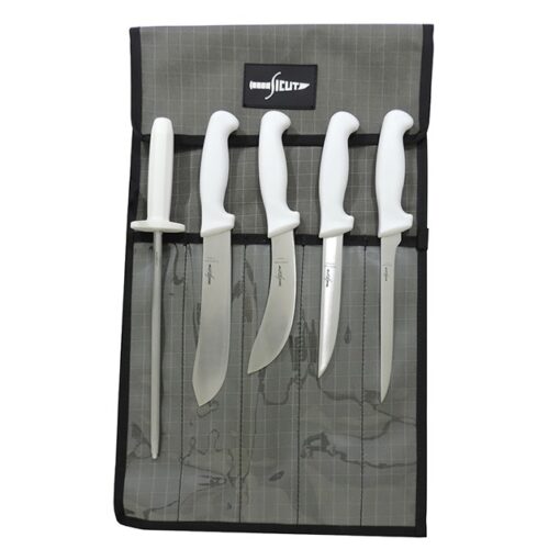 SICUT 6 Piece All Purpose Knife Package with Glow In The Dark Handle