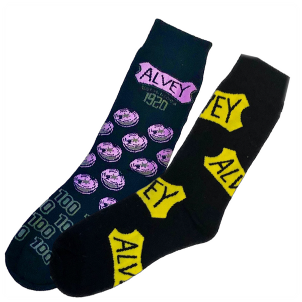 Alvey Socks Purple Med/Large