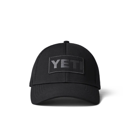 Yeti Patch Trucker Hat - Black on Black