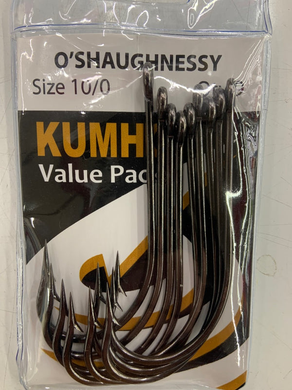 Kumho O'Shaughnessy Hooks 10/0 9pk *Ideal for gas balloon rigs*