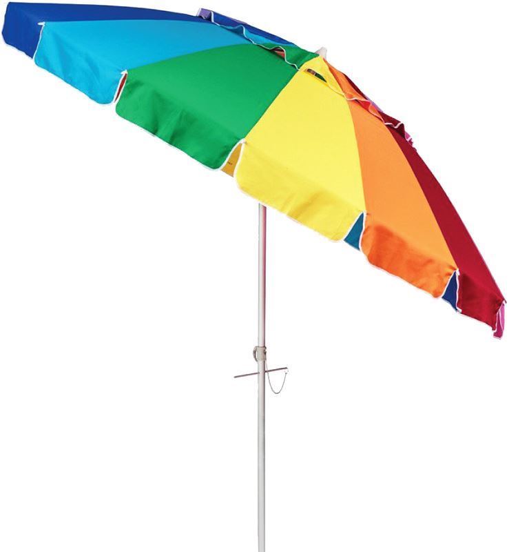 BeachKit 240cm Beach Umbrella - Rainbow