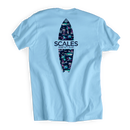 Scales Epic rip Premium Short Sleeve Tee - Powder Blue