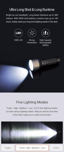 Nextorch E-Series Rechargeable Long Range High Beam Torch - 6 Modes (NXE30)