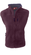 Adventureline Glacier Fleece Vest - Eggplant/Evening Blue
