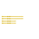 Sea To Summit Stretch-Loc Mini Strap Set (4 Pack) - Sulphur Yellow