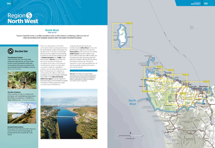 Hema Atlas & Guide Tasmania Book