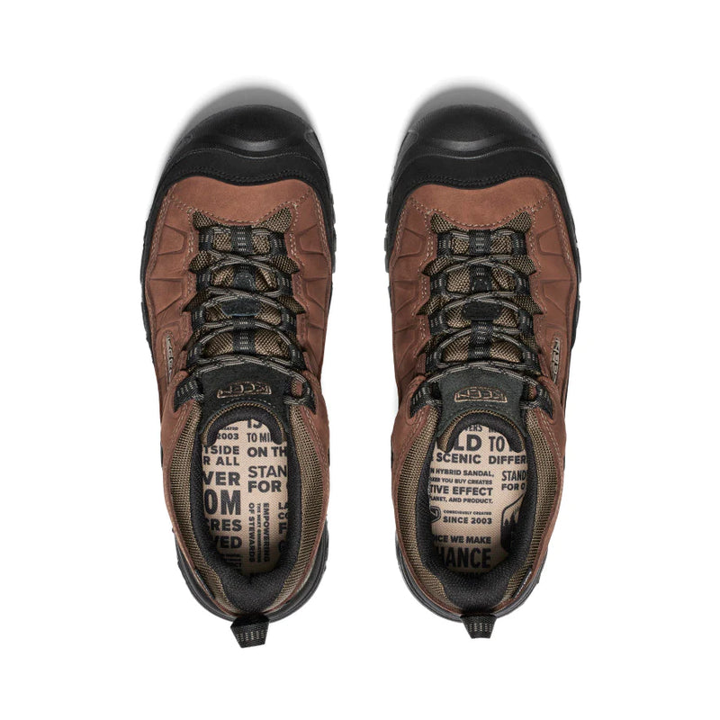 Keen Men's Targhee IV Waterproof Hiking Shoe - Bison / Black