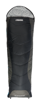 Roman Palm Passport -5°C Sleeping Bag - Black & Charcoal