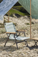 OZtrail Palm Club High Back Beach Chair - Palm Cove Green