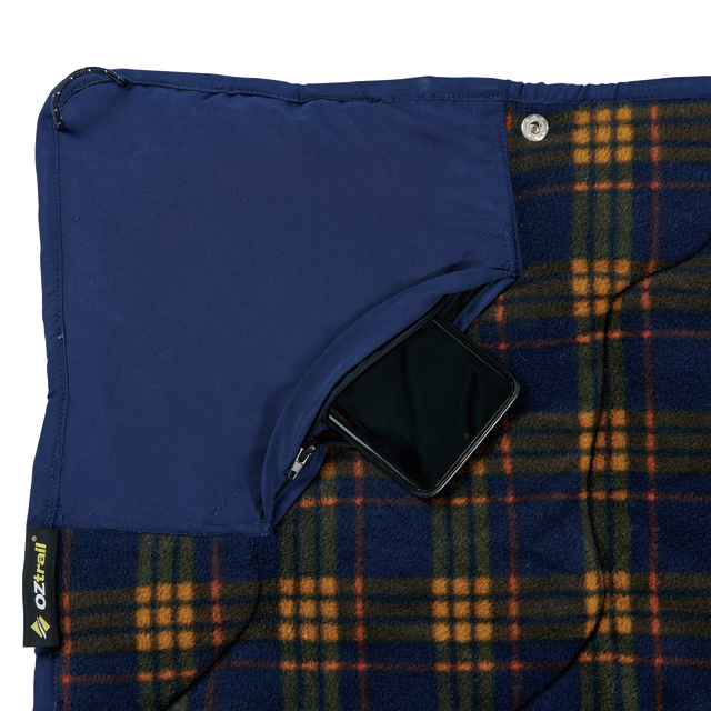 OZtrail  Drover’s Roll Blanket - Blue