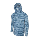 Pelagic Exo-Tech Wahoo Camo Long Sleeve Hooded Shirt with Face Mask - Petrol