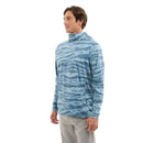 Pelagic Exo-Tech Wahoo Camo Long Sleeve Hooded Shirt with Face Mask - Petrol