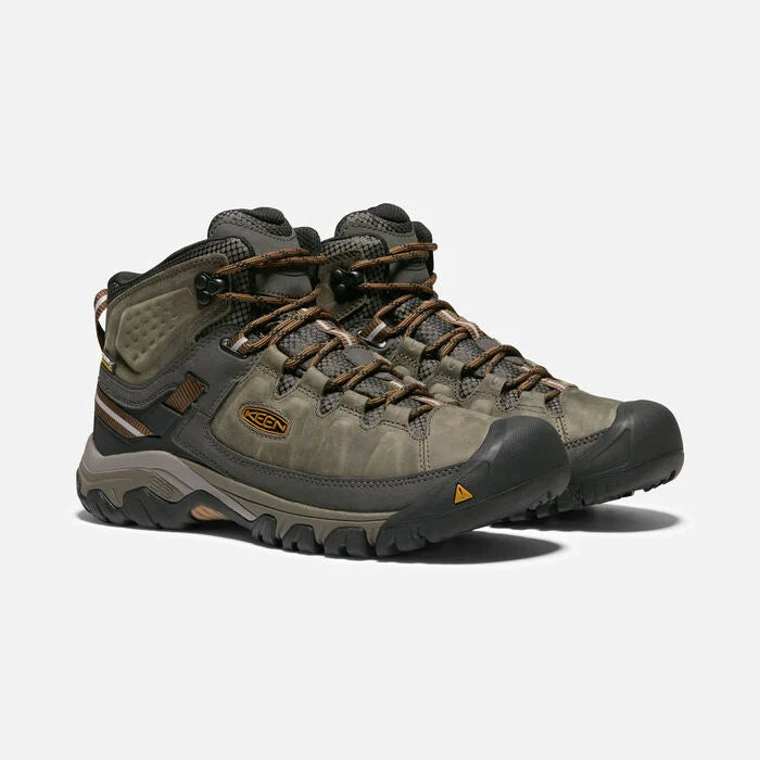 Keen Men's Targhee III Mid Waterproof Boot - Black Olive Golden Brown