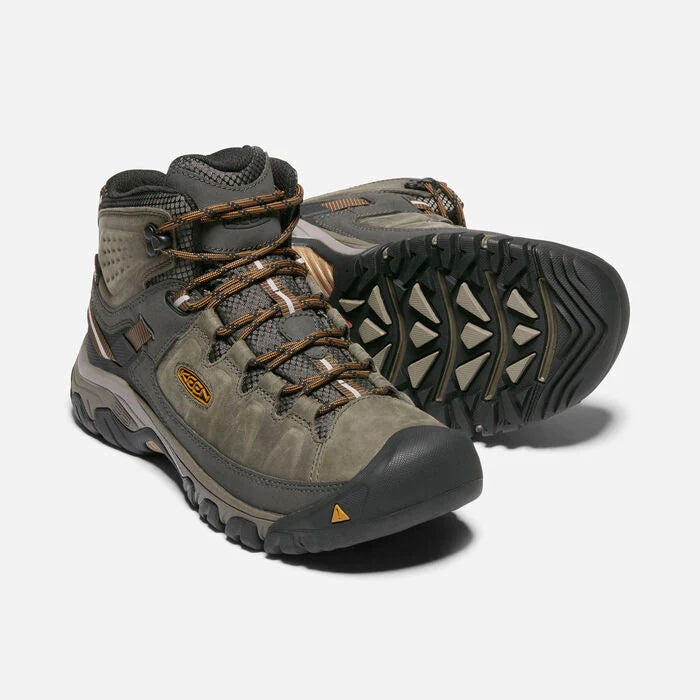 Keen Men's Targhee III Mid Waterproof Boot - Black Olive Golden Brown