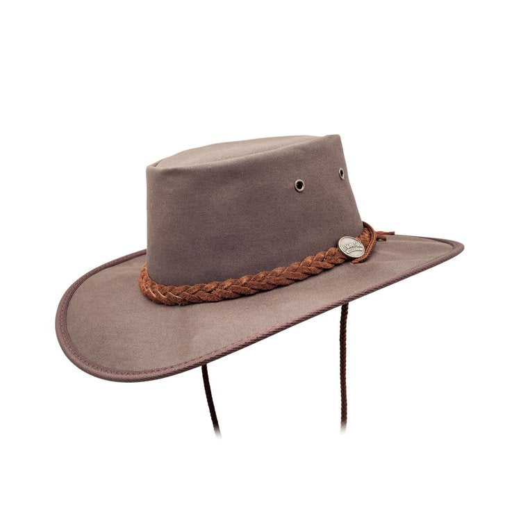 Barmah Hats Drover Oilskin - Brown (Small)