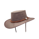 Barmah Hats Drover Oilskin - Brown (X-Large)