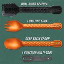 Gerber ComplEAT Lightweight Utensil Set - Burnt Orange
