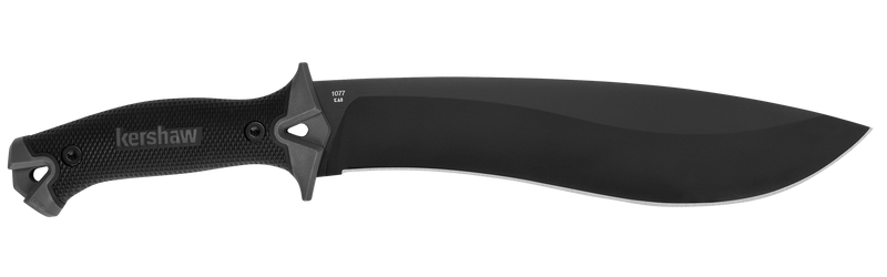 Kershaw 10" Camp Fixed Blade Machete Knife with Sheath - Black (KS1077)
