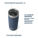 Yeti Rambler 10oz (296ml) Tumbler with MagSlider Lid - Cherry Blossom