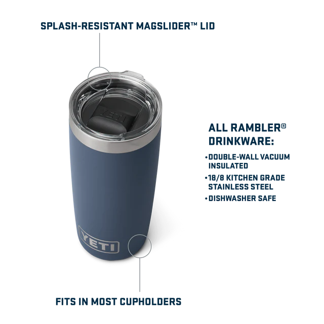 Yeti Rambler 10oz (296ml) Tumbler with MagSlider Lid - Cherry Blossom