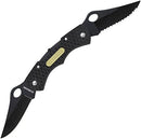 Schrade 7.4" Double Lockback Folding Knife with 2.3" Clip Point Blade and Aluminum Handle - Black