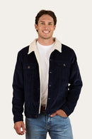 Ringers Western Mens Milawa Corduroy Fleece Lined Jacket - Navy