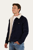 Ringers Western Mens Milawa Corduroy Fleece Lined Jacket - Navy