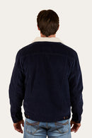 Ringers Western Mens Milawa Corduroy Fleece Lined Jacket - Navy